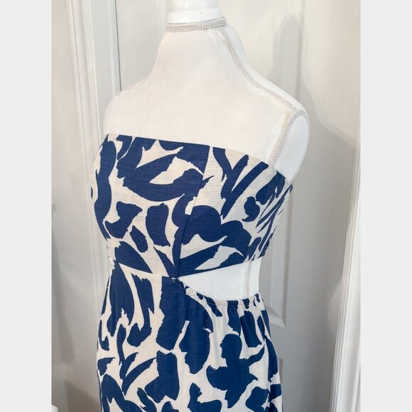 Stradivarius - Cut Out Strapless Boho Midi Dress - Picture 9 of 14